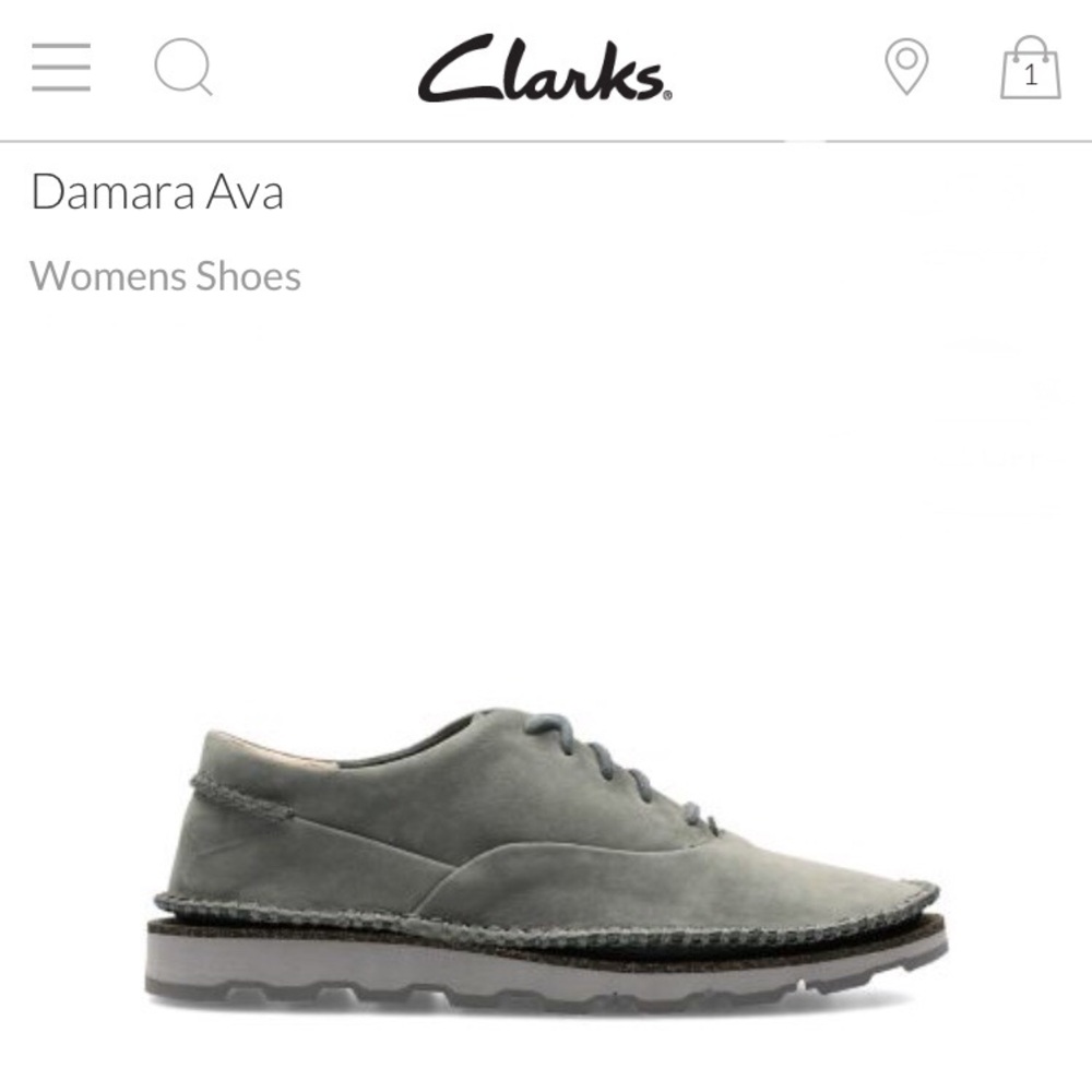 Clarks Damara Ava Tan Leather Oxford Style